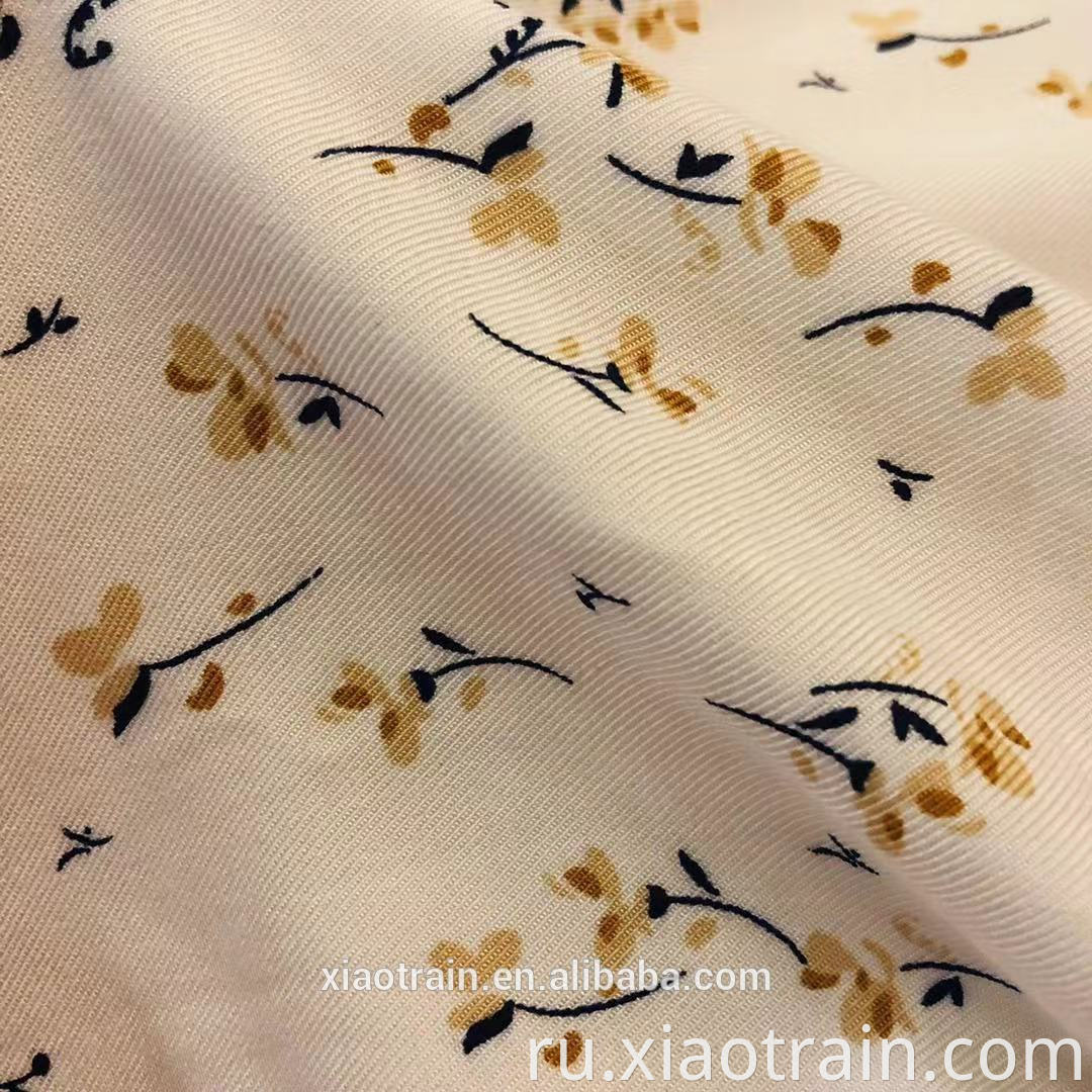 Small Flower Rayon printed Fabric